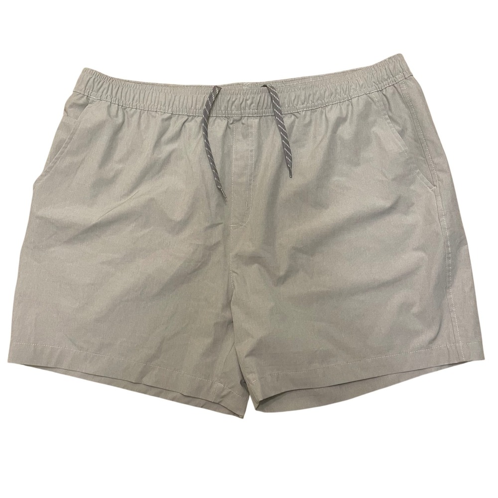 World‎ Wide Sportsman Men's 2XL Gray Hybrid Fishing Shorts Casual Elastic